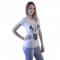 Disney Minnie Mouse Sketch Junior's Grey T-shirt NEW Sizes S-XL
