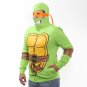 TMNT Ninja Turtles Fullbody Mask Men's Green Hoodie NEW Sizes S-XL