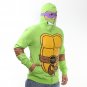 TMNT Ninja Turtles Fullbody Mask Men's Green Hoodie NEW Sizes S-XL