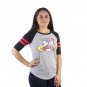 Disney Mickey And Minnie Mouse Junior's Grey Jersey Stripes NEW Sizes S-XL