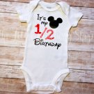 Half Birthday Disney Mickey Mouse Inspired, 1/2 Birthday