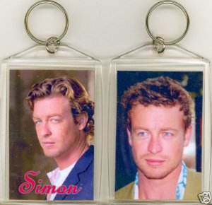 SIMON BAKER JUMBO KEYCHAIN  STAR OF THE MENTALIST