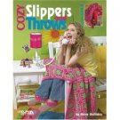 Cozy Slippers and Throws CROCHET PATTERN BOOK...NEW