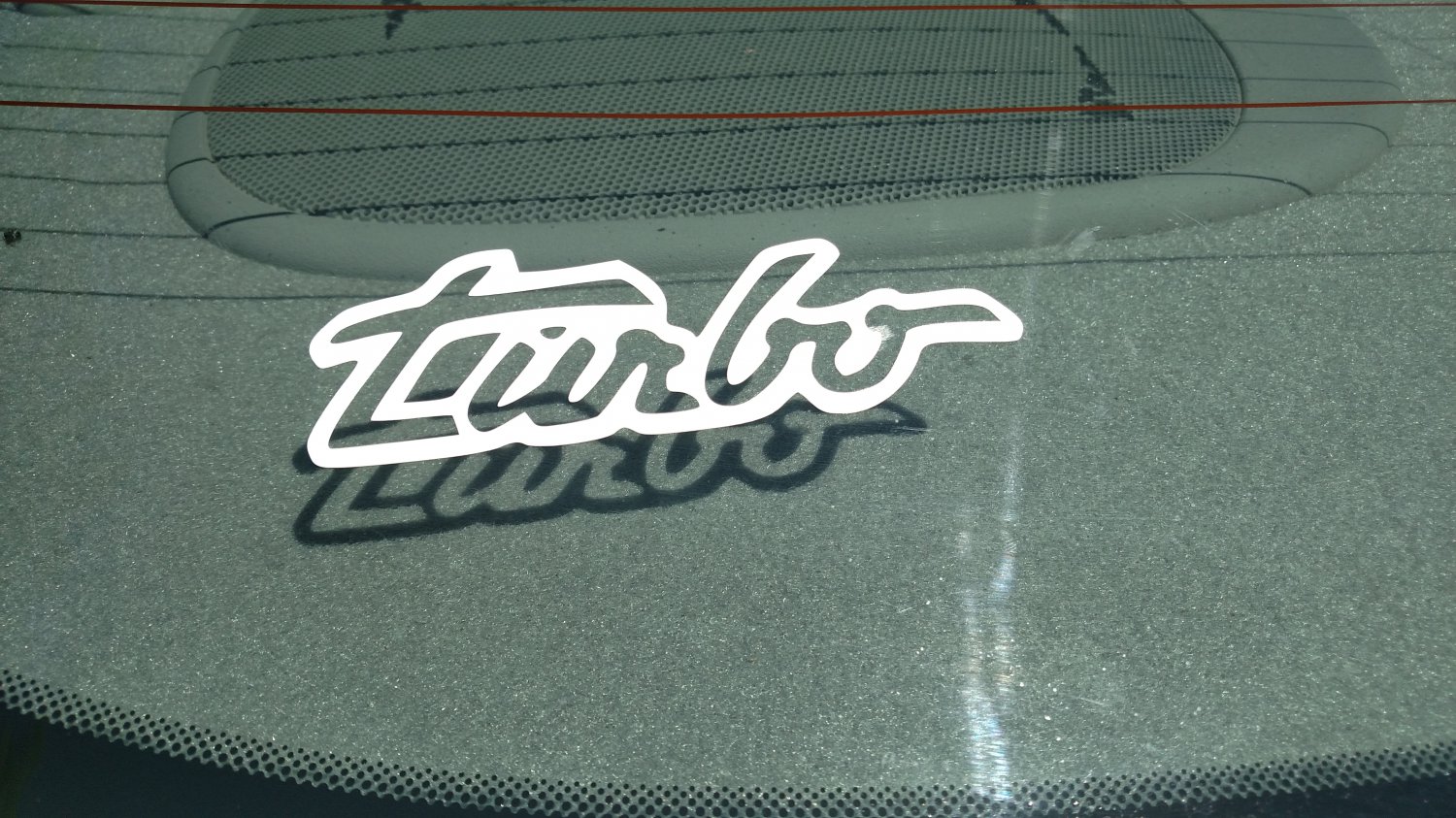 Turbo Vinyl Decal Car Window Laptop Bumper Sticker Glossy White Turbocharger Turbocharged JDM Retro