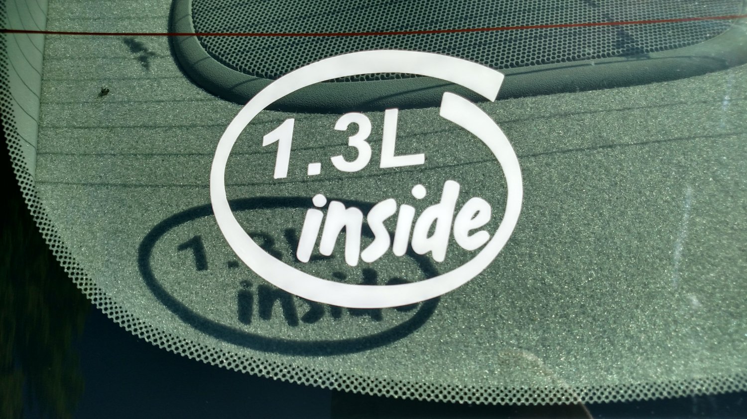 1.3L Inside Vinyl Car Window Bumper Sticker Decal Laptop 1.3 JTP Mazda Renesis Rotary