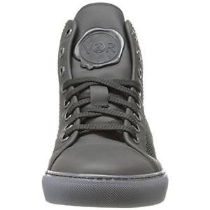 Viktor & Rolf - Mens Black Leather Fashion Sneakers Shoes 40 Medium (D) NWB $650