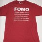 FIFTH SUN NEW Red Jersey Heathered Crew Neck Graphic Tee Shirt L NWT