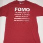 FIFTH SUN NEW Red Jersey Heathered Crew Neck Graphic Tee Shirt L NWT