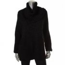 MICHAEL Michael Kors 9178 Womens Black Metallic Knit Pullover Sweater Top L