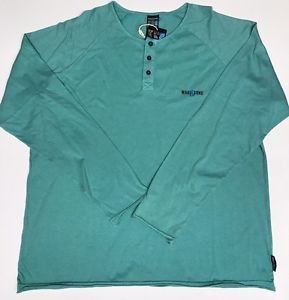 Maui & Sons - 3 Button Pullover Shirt Blue XL NWT