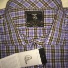 MAKER & COMPANY - MULTI COLORED Plaid Dress Shirt 2XLT Big/Tall Button Down L/S