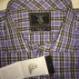 MAKER & COMPANY - MULTI COLORED Plaid Dress Shirt 2XLT Big/Tall Button Down L/S