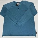 Maui & Sons - 3 Button Pullover Shirt Blue Medium NWT