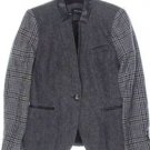 Zara - Mens Gray Wool Herringbone One-Button Blazer Jacket L NWT $189