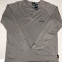 Maui & Sons -3 Button Pullover Shirt Gray Medium NWT