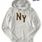 Aeropostale - Locker Stock NY Pullover Sweatshirt Hoodie, LT HTHR GREY, L & XL