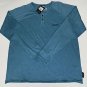 Maui & Sons - 3 Button Pullover Shirt Blue Large NWT