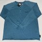 Maui & Sons - 3 Button Pullover Shirt Blue Large NWT