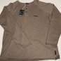 Maui & Sons -3 Button Pullover Shirt Putty/Brown Large NWT