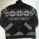 Polo Ralph Lauren Snowflake Mockneck Zip Up - Polo Black - Large $225 NWT