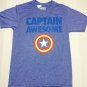 Captain Awesome - Marvel Graphic Tee Shirt  Blue - Size Medium NWT