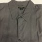 Express -  Mens Button Down  SHIRT Long Sleeve - Gray  XL