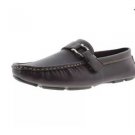 Concrete - Mens Brown Faux Leather Slip On Loafers Shoes 7.5 Medium (D)