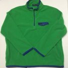 Polo Ralph Lauren Fleece Mockneck Pullover- Green W/Blue Trim-XXL $145 NWT