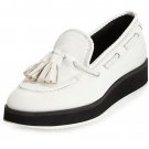 Rag & Bone McKenzie Tassel Leather Loafer, White