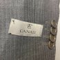Canali Gray pinstripe Extra-fine Wool Blazer 52S Italy NWT