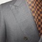 Canali Gray pinstripe Extra-fine Wool Blazer 52S Italy NWT