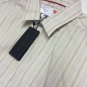 MASSIF COLLECTION Striped/Tan KIT Shirt CASUAL/DRESS SIZE Large Retail:$190