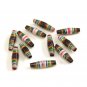 Paper Beads - 11 Small - Color Stripes