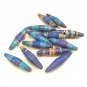 Paper Beads - 13 Large - Dancing Waters