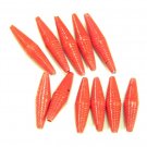 Paper Beads - 11 X-Large/Large - Cherry Gloss