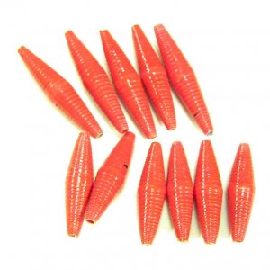 Paper Beads - 11 X-Large/Large - Cherry Gloss