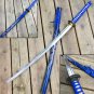SAMURAI SWORD KATANA HAND FORGED 41" CARBON STEEL BLADE W/ DRAGON BLUE