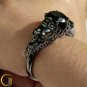 1.65 Ct New Unique Design Two Skull Engagement Wedding Ring 925 Sterling Silver