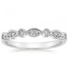 Round Brilliant Cut Natural Diamond Half Eternity Wedding Band Solid White Gold