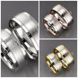 Natural Diamond Two Tone Matte Finish His and Hers Wedding Bands 14K White Gold