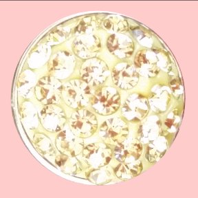 Mini Pale Yellow Rhinestone