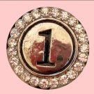 Number "1" with Rhinestones
