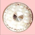 White Rhinestones and Faux pearls
