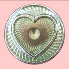 Pale Green Metal Heart