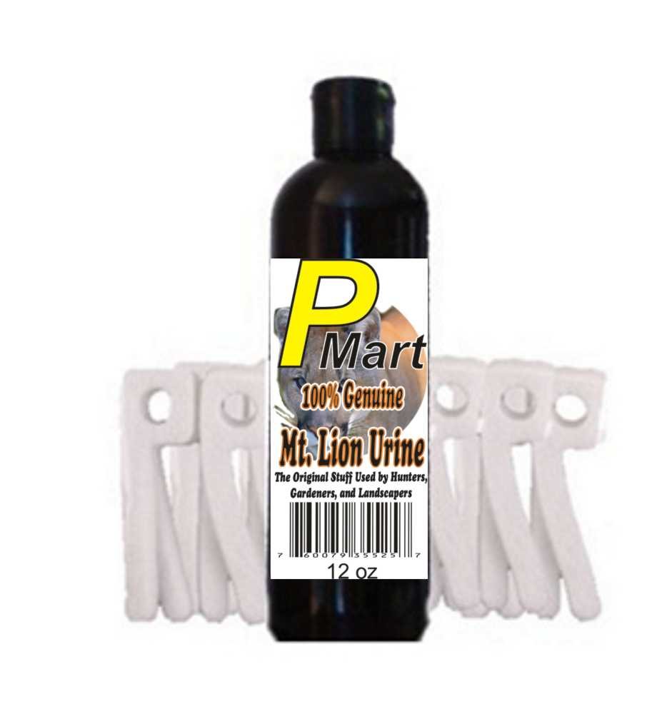 The Pee Mart - Mountain Lion Urine P-Wick Combo 12 ounce!