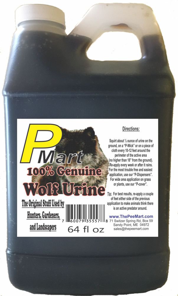 The Pee Mart - Wolf Urine 64 oz Bulk Filler!