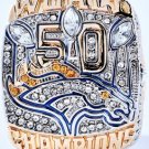 2015 DENVER BRONCOS SUPER BOWL 50  CHAMPIONSHIP RING...Miller ring with wooden box