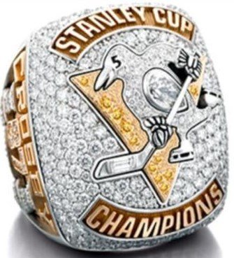 2017 Pittsburgh Penguins Championship Ring ..Solid Copper In Wood Box