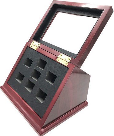Display Case For Rings. Championship Ring Case For 7 Rings.