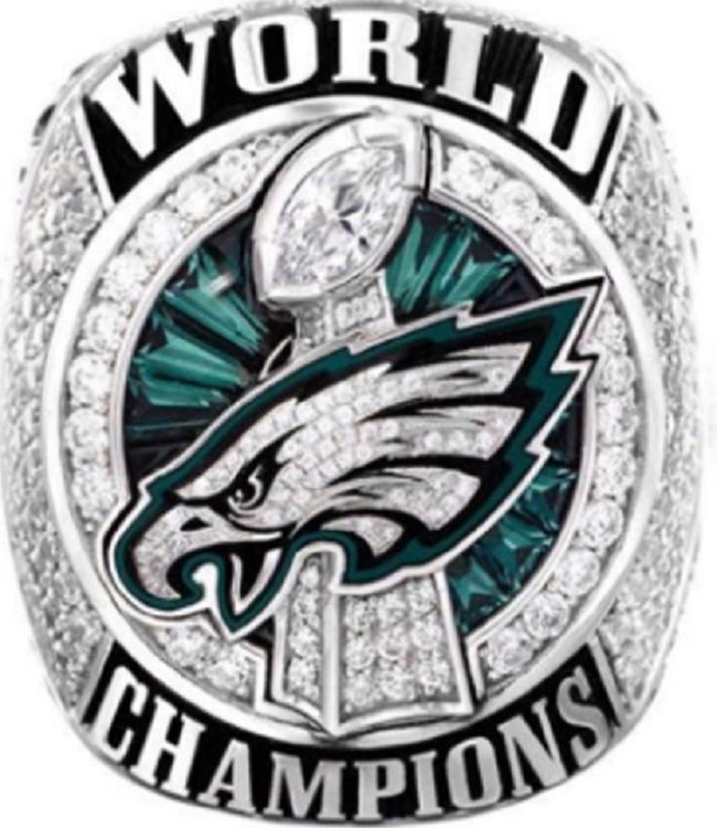 Custom 2018 Philadelphia Eagles Championship Ring. NO BOX.. Official